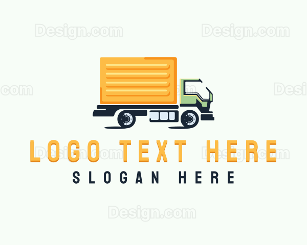 Logistics Delivery Truck Logo