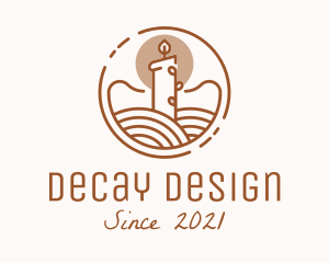 Interior Design Candle  logo design