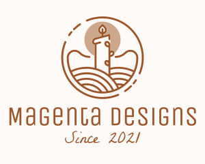 Interior Design Candle  logo design