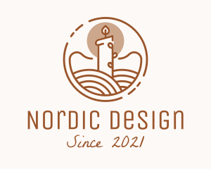 Interior Design Candle  logo design