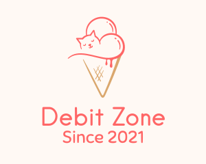 Cat Ice Cream  logo design