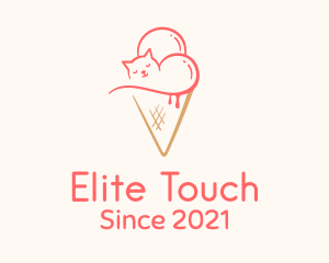 Cat Ice Cream  logo design