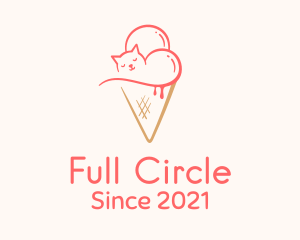 Cat Ice Cream  logo design