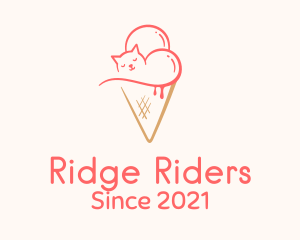 Cat Ice Cream  logo design