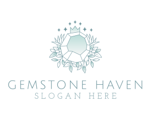 Crown Gemstone Jewelry logo design