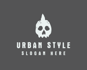 Skate Punk Skull logo