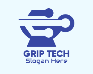 Blue Tech Cup logo design