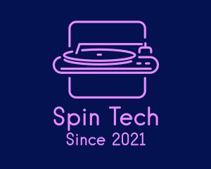 Neon DJ Turntable  logo