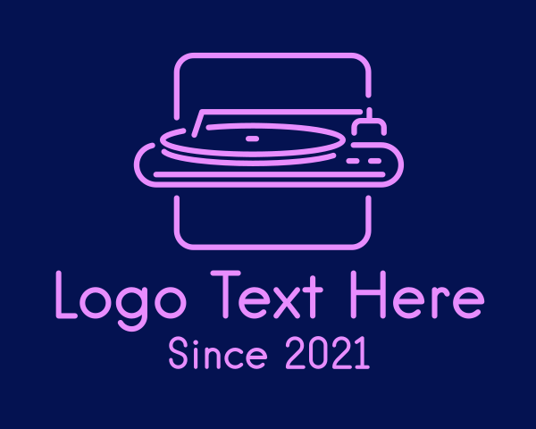 Vinyl Player logo example 2