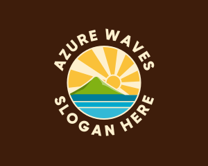 Seaside Sunrise Badge logo