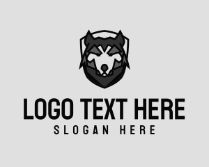 Shield Geometric Wolf  logo