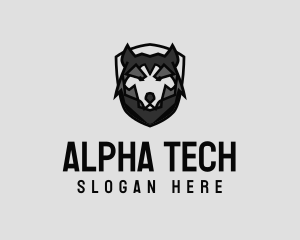 Shield Geometric Wolf  logo