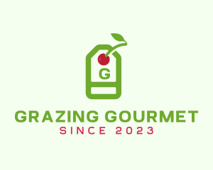 Cherry Price Tag Gourmet logo design