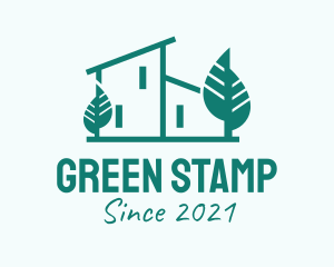 Green Modern Mansion logo design