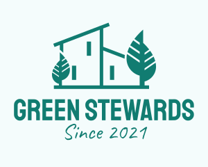 Green Modern Mansion logo design