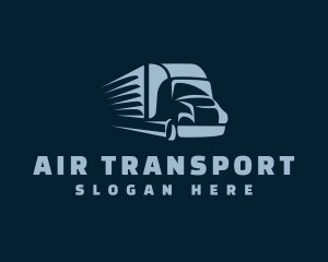 Logistics Truck Transport logo design