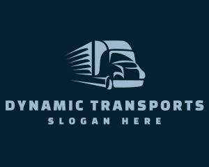 Logistics Truck Transport logo design