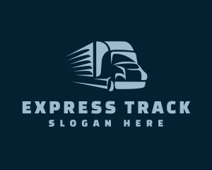 Logistics Truck Transport logo design