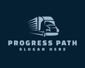 Logistics Truck Transport logo design