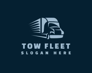 Logistics Truck Transport logo design