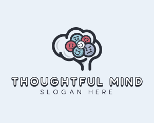 Brain Mental Health Support logo design