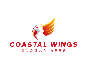 Wing Phoenix Eagle logo design