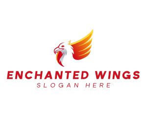 Wing Phoenix Eagle logo design