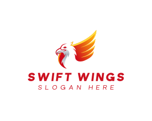 Wing Phoenix Eagle logo design