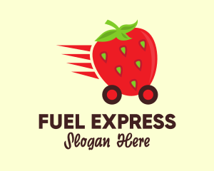 Strawberry Express Delivery logo design