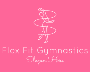 Graceful Gymnast Monoline logo