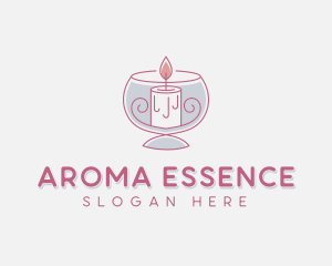 Scented Candle Aromatherapy logo design