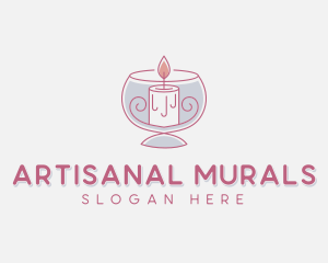 Scented Candle Aromatherapy logo design