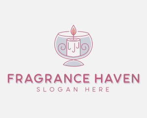 Scented Candle Aromatherapy logo design