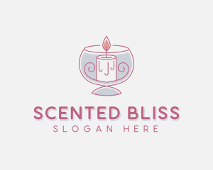 Scented Candle Aromatherapy logo design