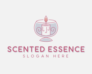 Scented Candle Aromatherapy logo design