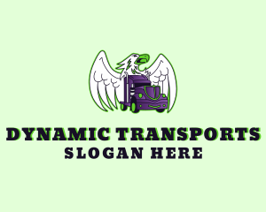 Eagle Freight Truck logo design