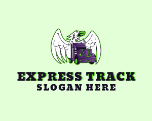 Eagle Freight Truck logo design