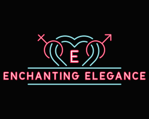 Erotic Neon Night Club logo design