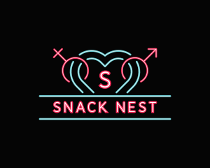 Erotic Neon Night Club logo design