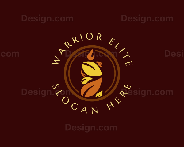 Leaf Candle Wellness Logo