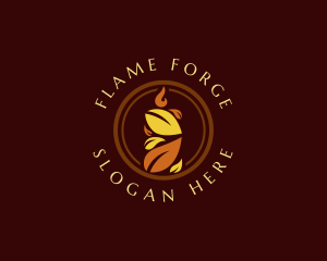 Leaf Candle Wellness logo design