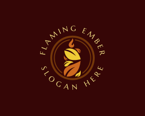 Leaf Candle Wellness logo design