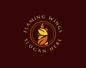 Leaf Candle Wellness logo design