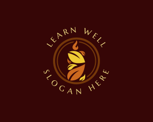 Leaf Candle Wellness logo design