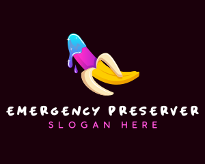 Erotic Banana Lube logo design