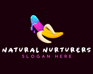 Erotic Banana Lube logo design