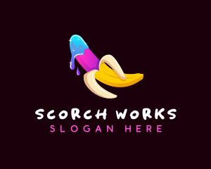 Erotic Banana Lube logo design