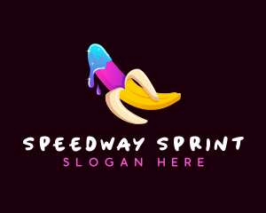 Erotic Banana Lube logo design