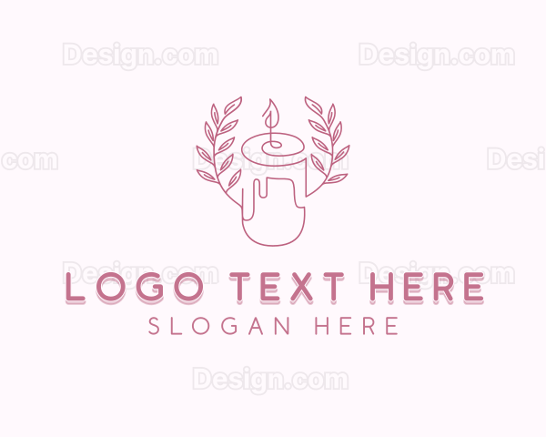 Leaf Scented Candle Logo