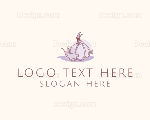 Garlic Clove Cooking Logo